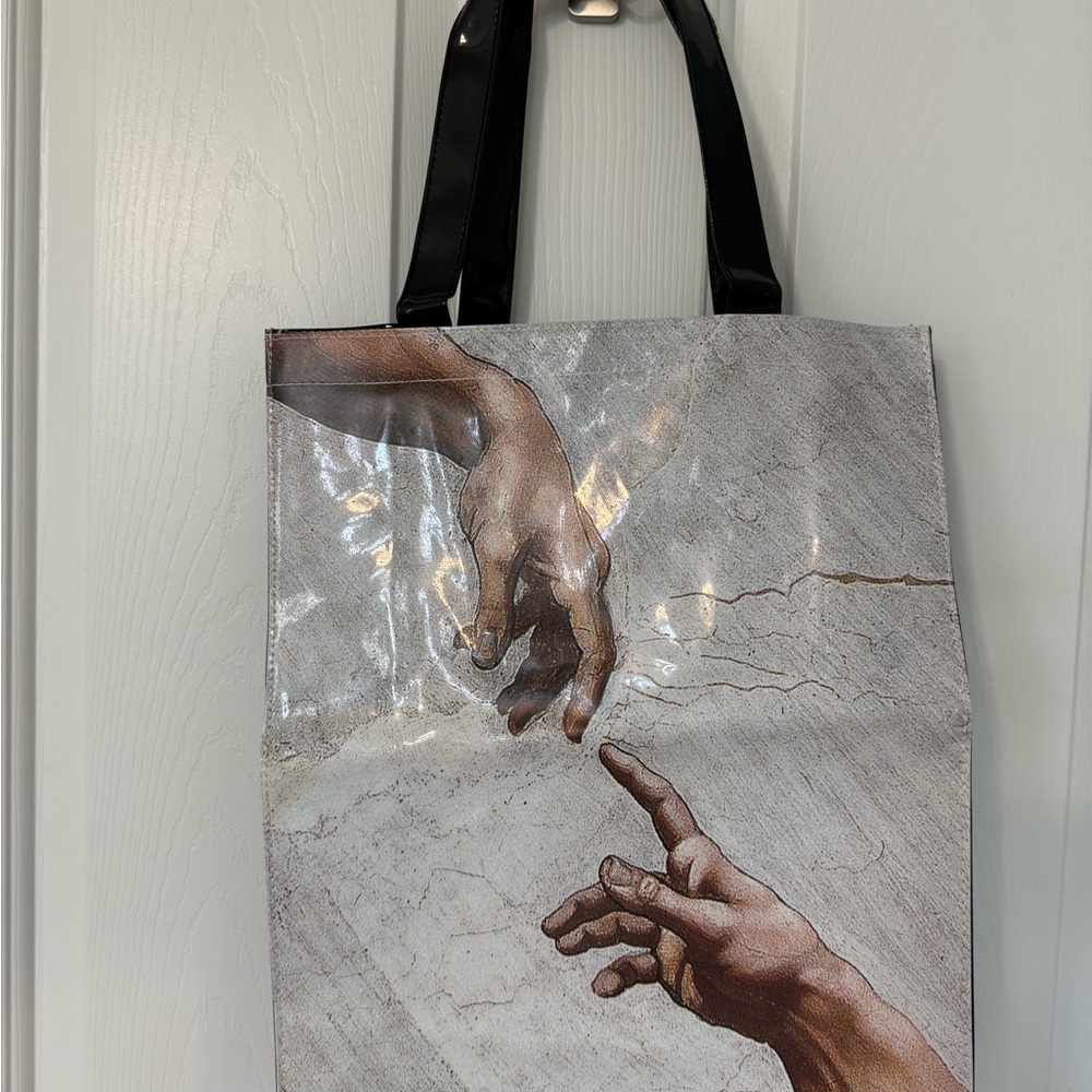 Artistic Tote Bag with Black Handles - NWT